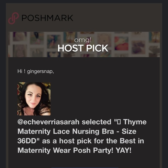 🆕 Thyme Maternity Lace Nursing Bra - Women’s Size 36DD / DD36 - Picture 9 of 9